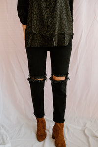 High Rise Straight Leg Jeans