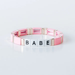 Babe Block Bracelet