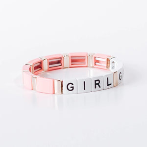 Girl Gang Block Bracelet