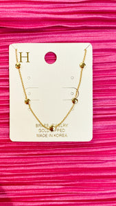 Round Link Gold Necklace